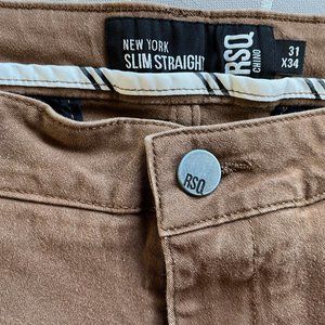 RSQ Brown Chinos - Size 31x34